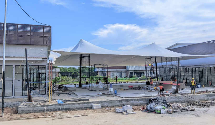Pekerjaan Pemasangan Pembuatan Kanopi Membrane